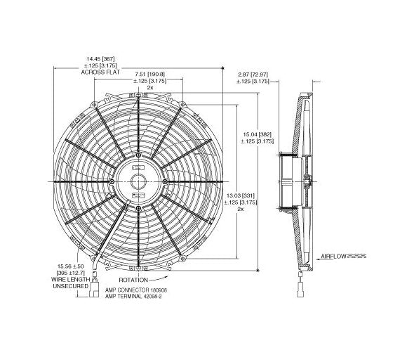 High Performance 14 Inch Electric Cooling Fan - Image 2