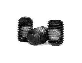 Flat Point Socket Set Screws, Nylon Patch, Black Alloy Inch - Image 1