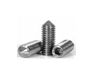 Cone Point Set Screw, Case Hardened, Plain (Inch) - Image 1