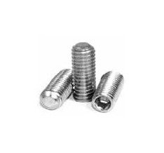 Stainless Steel Flat Point Socket Set Screws - 18-8, #10-32x1/2" - Image 1
