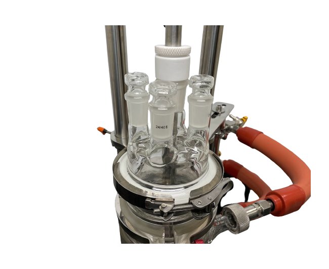 2 Liter (L) Capacity Single Jacket Benchtop Filter Reactor - Image 5