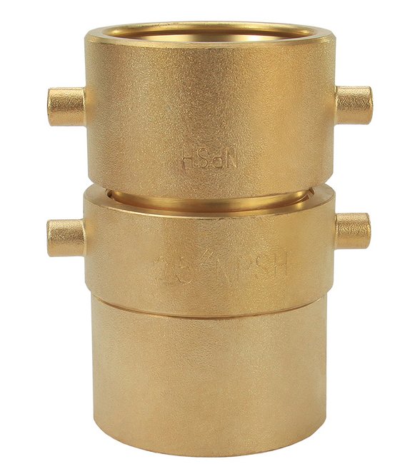 Brass Single Jacket Pin Lug 1.5x1.75in NST Thread - Image 1