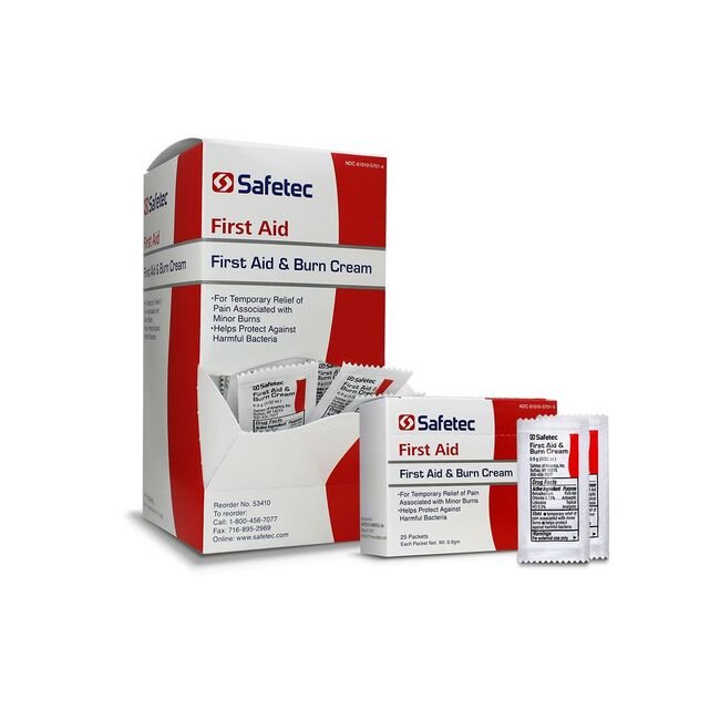 Safetec First Aid & Burn Cream - 0.9 gal, 144 Count/Box - Image 1