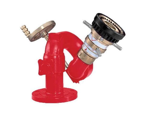 Hard Coat Aluminum Waterway Monitor - 4 x 2 1/2 in - Single Outlet - Image 1
