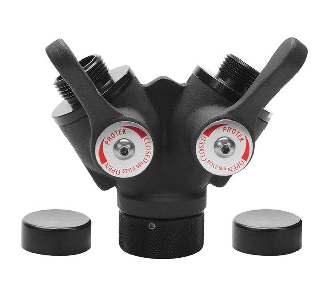 Seal Fast 1" Female NPSH x 1" Male NPSH x 1" Male NPSH Aluminum Forestry Wye - Image 1