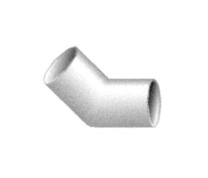 Schedule 80 45 Degree PVC Elbow, 1/2 Inch - Image 1