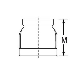 Malleable Iron Class 150 Reducer 4" x 2" - Image 2