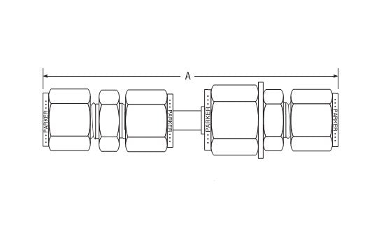 Parker CPI™/A-LOK® Dielectric Assembly for Fractional Tube Fitting - Image 2