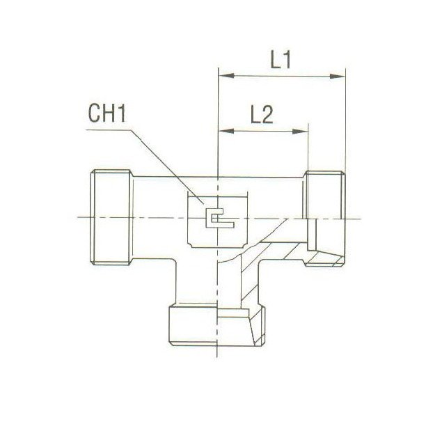 Heavy Duty Carbon Steel Equal Tee - Body Only - Image 2