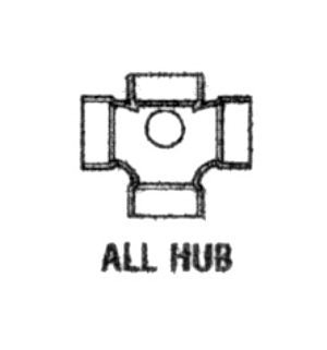 Schedule 80 PVC Double Sanitary Tee with Hub, Right & Left Side Inlet - Image 1