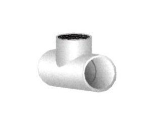 Schedule 80 PVC Tee Connector 1 1/2 inch - Image 1