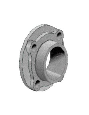 Schedule 80 PVC 12-Inch Flange with FiberTuff Ring - Image 1
