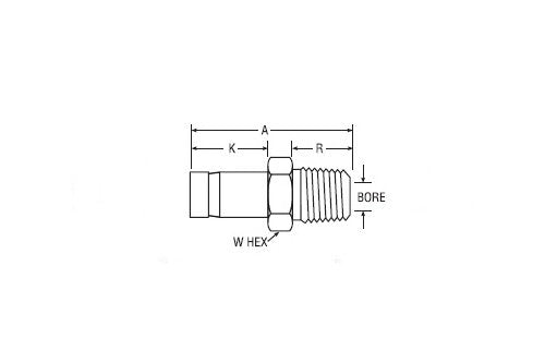 Parker CPI/A-LOK NPT Male Adapter for Fractional Tube - Image 2