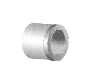 PVC Schedule 40 Reducer Bushing, 2.5 x 1/4 inches - Image 1