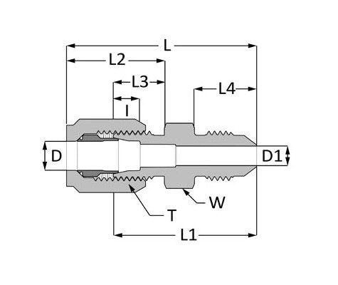 Parker CPI™/A-LOK® Drop Size Tees for Fractional Tube - Image 2