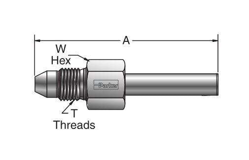 Parker X42HT7 Medium Pressure MPI™ Tube Stub - 9/16" Size - Image 2
