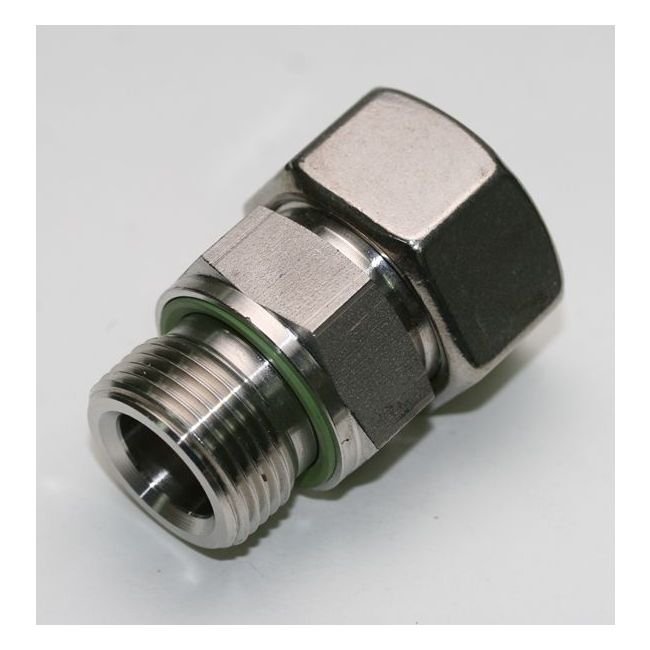 Stainless Steel Male Stud Coupling with Elastomer Seal - Metric Parallel - Image 3