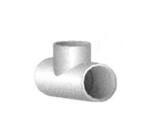 Schedule 80 PVC Tee Fitting - 2 Inches, 10-Pack - Image 1