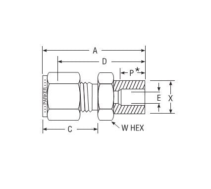 Parker Socket Weld Connector for Fractional Tube - Image 2