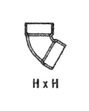 1/6 Bend PVC DWV Fitting - Image 1