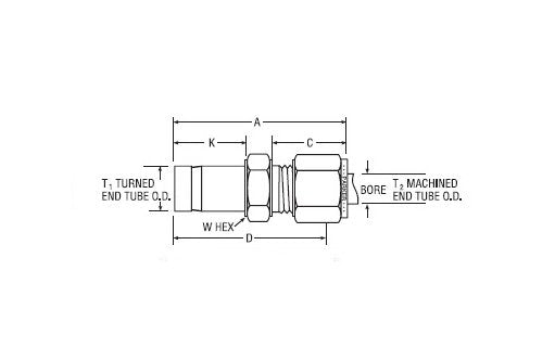 Parker Tube End Reducer for Metric Tube - A-LOK® Fitting - Image 2