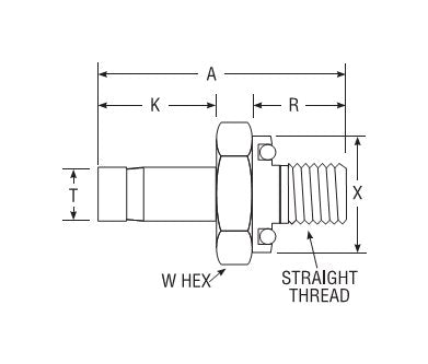 Parker Tube Fitting - O-Ring Straight Thread, 1in Tube OD - Image 2