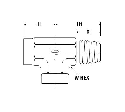 Parker Street Tee ST Instrumentation Pipe Fitting - Image 2