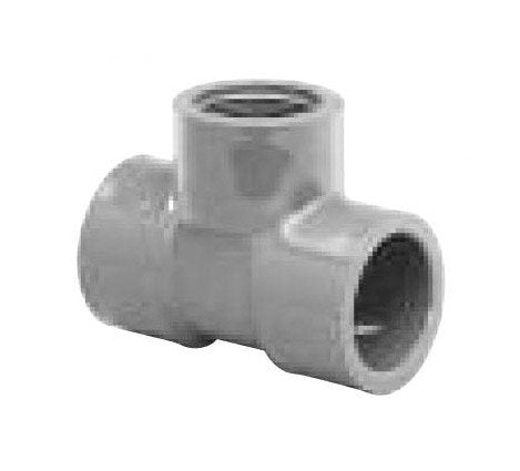 CPVC Schedule 80 Tee Fittings, 3/4-Inch, Slip x Slip x FIPT - Image 1