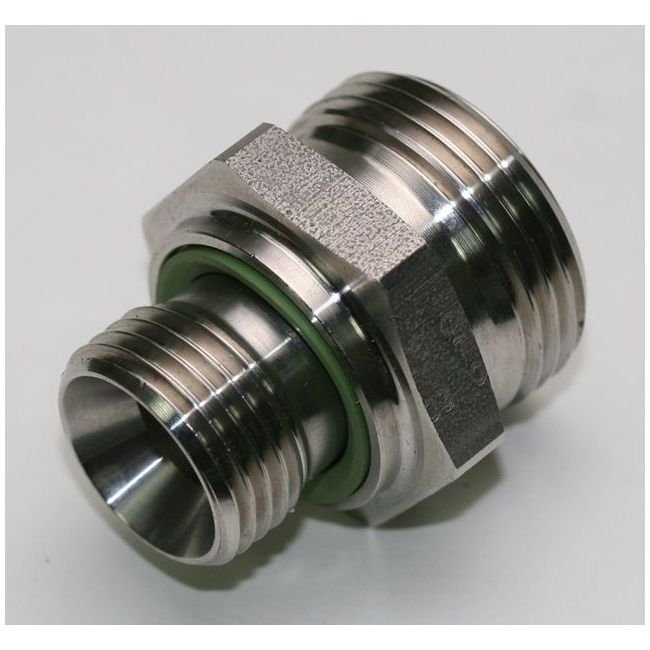 Stainless Steel Male Stud Coupling with Elastomer Seal BSP Parallel - Image 3