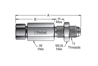 Parker MPI™ 37° Flare Bulkhead to MPI™ Connector - Image 2