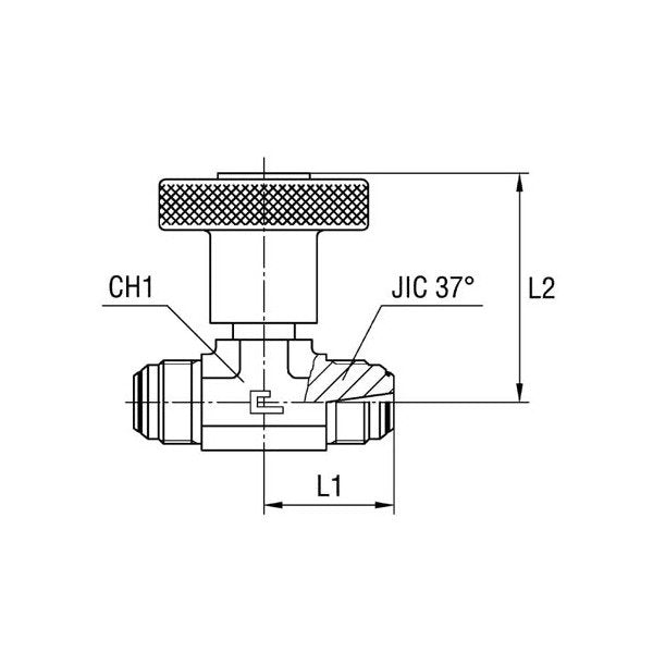 Equal Non Return Needle Valve - O-ring Body, Hydraulic Check Valve - Image 1