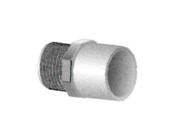 Schedule 80 PVC 4-Inch Male Adapter - Image 1