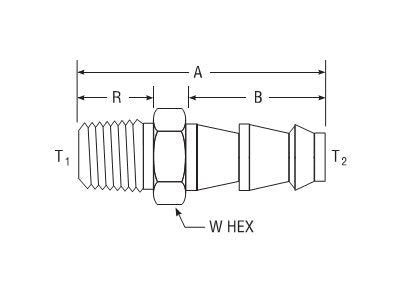 Parker Push-Lok to Male Adapter for Fractional Tube - CPI™/A-LOK® Fitting - Image 2