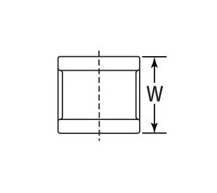 Heavy-Duty Malleable Iron Class 150 Right Hand Coupling, 1/2" - Image 2