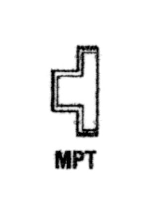 Raised Nut PVC Cleanout Plug - 3 inches, MPT Connection - Image 1