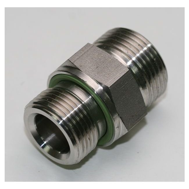 Heavy Duty Male Stud Coupling with Elastomer Seal - Metric Parallel - Image 1