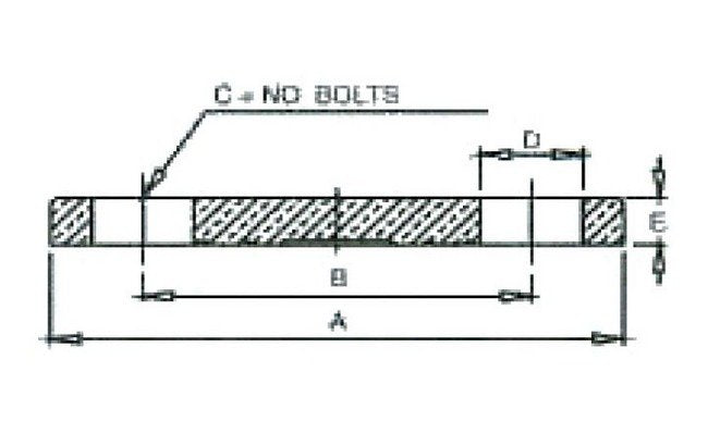 2-Inch Brass Blind Flange - Image 1