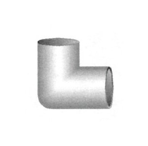 Schedule 80 PVC 90 Degree Elbow Fitting, 2.5 inches - Image 1