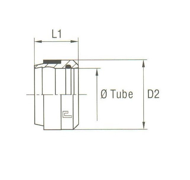 Heavy Duty Carbon Steel Cutting Ring B4 - DIN 2353 Compression Fitting - Image 2