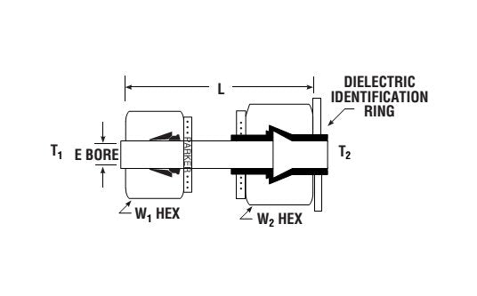 Parker CPI™/A-LOK® Dielectric Union Adapter for Fractional Tubes - Image 2