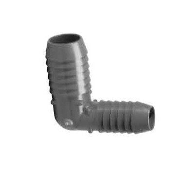 Schedule 80 90-Degree Reducing PVC Elbow 1” x 3/4” - Image 1