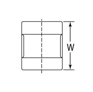 Class 300 Malleable Iron Coupling - 1 1/4" - Image 2
