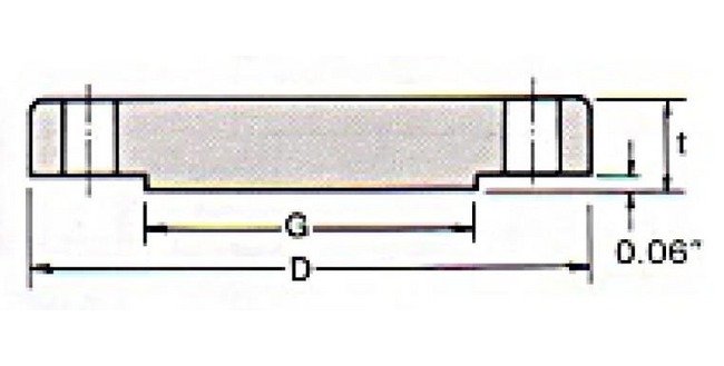 Forged Steel Blind Flange - Class 150, 3 1/2" - Image 2