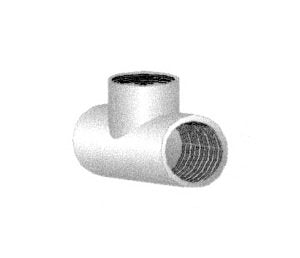 Schedule 80 PVC Tee Fitting, 1 1/2 inches - Image 1