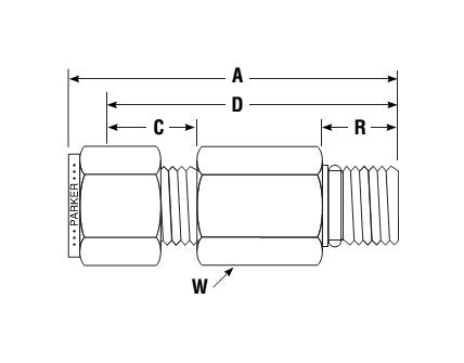 3/4-16 Male Connector to SAE Straight Thread - Instrumentation Pipe Fitting - Image 2