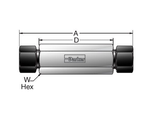 Parker HBMP7 MPI™ Union Connector - 5/8 x 5/8, 15000 psig - Image 2