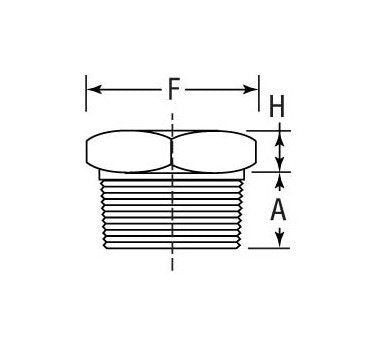 Malleable Hex Head Plugs 1-1/4 - Image 2
