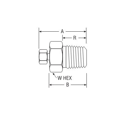 Parker CPI™/A-LOK® Male Connector for Fractional Tube - Low Dead Volume - Image 2