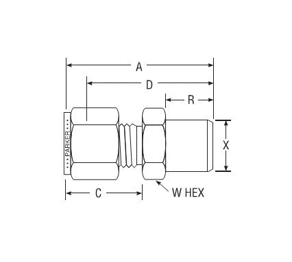 Parker CPI™/A-LOK® Buttweld Connector for Fractional Tube - Image 2