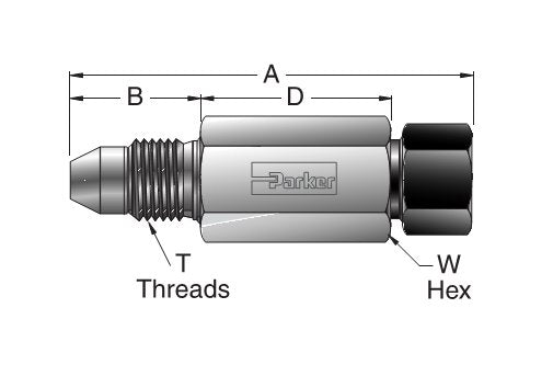 Parker X42HBMP7 Medium Pressure MPI™ Connector - Image 2